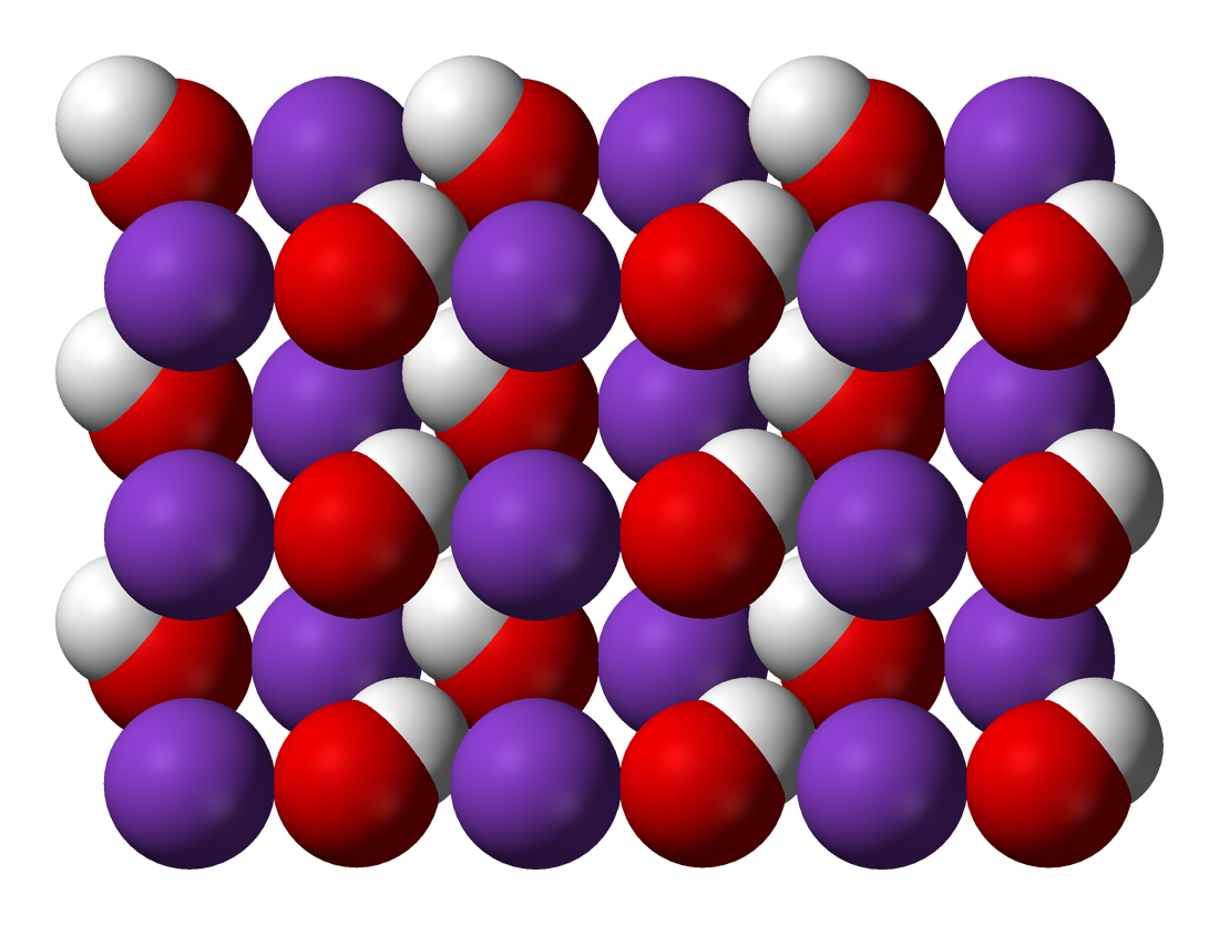 Cấu trúc phân tử của Kali hydroxit